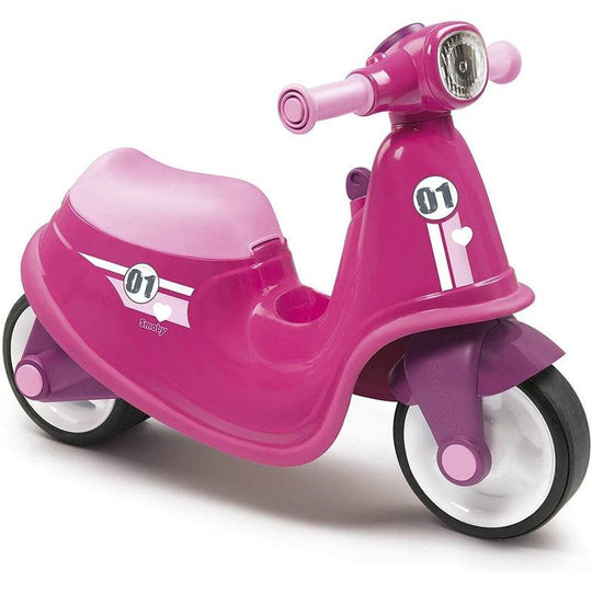 Smoby Girl's Ride On Scooter Toy Push Scooter - Pink