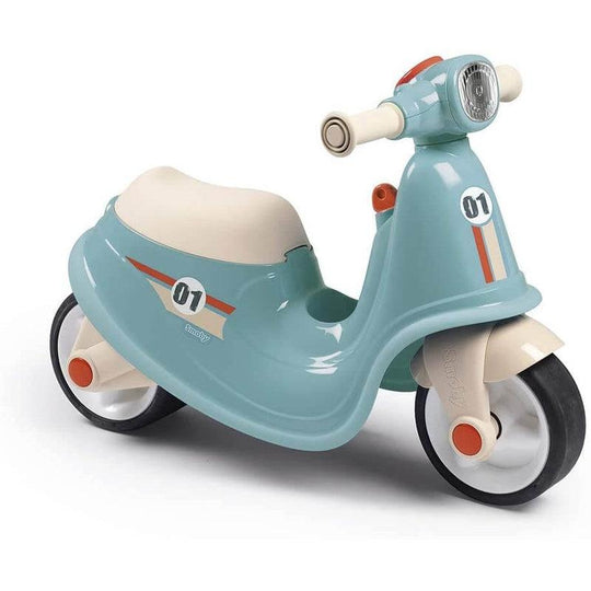 Smoby Unisex Child's Ride On Scooter Toy Push Scooter - Blue