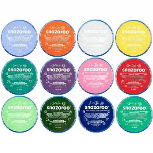 Snazaroo 18ml Face & Body Paints Classic & Sparkle Colours Fancy Dress Make Up