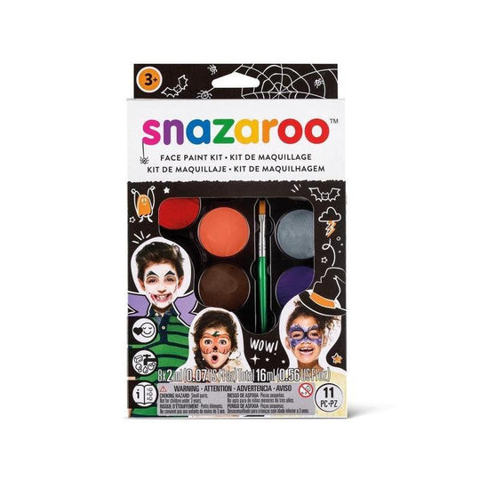 Snazaroo Childrens Face Paint Make Up Kits With Guide Boys Girls Halloween