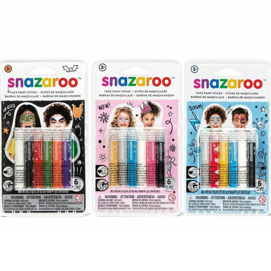 Snazaroo Childrens Face Paint Stick Sets Make Up Kit Boys Girls Kids