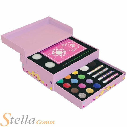 Snazaroo Girls Pink Jewllery Box Face Paint & Body Painting Party Gift Set