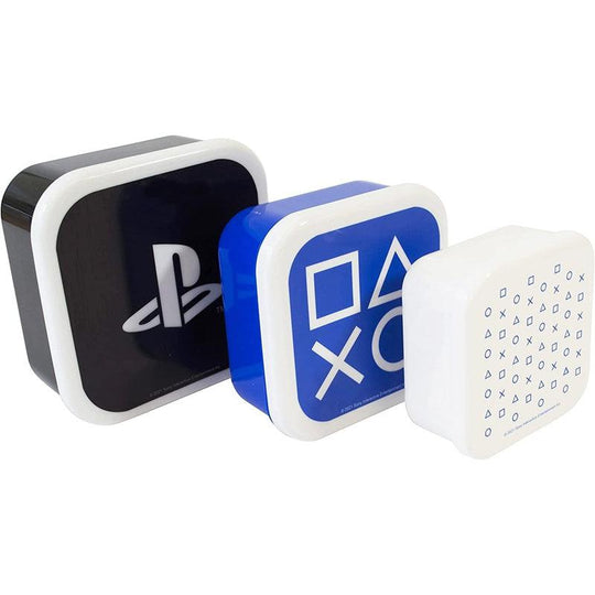 Sony Playstation 3 Piece Lunch Box Snack Box Set