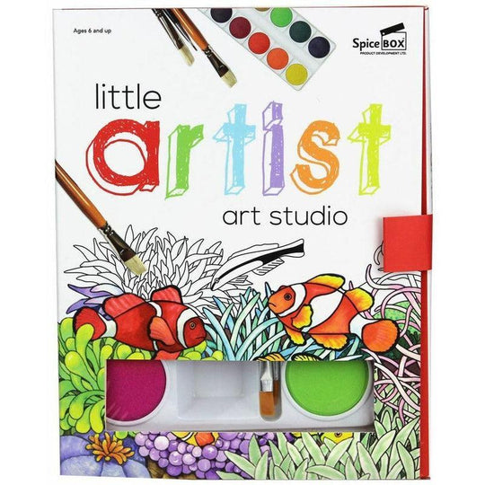 Spicebox Little Artist Art Studio Watercolour Painting Drawing Kit