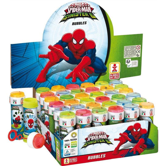 Spiderman Bubble Blowing Tubs Childrens Party Bag Filler Toys