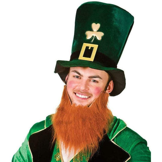 St. Patricks Top Hat with Ginger Beard