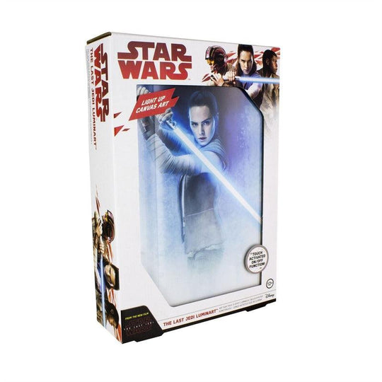 Star Wars The Last Jedi Luminart Light Up Rey Art Canvas