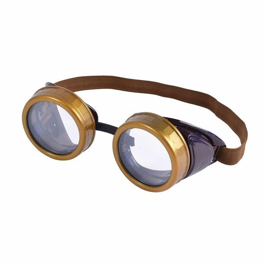 Steampunk Goggles Steam Cyber Punk Aviator Flying Fancy Dress Glasses