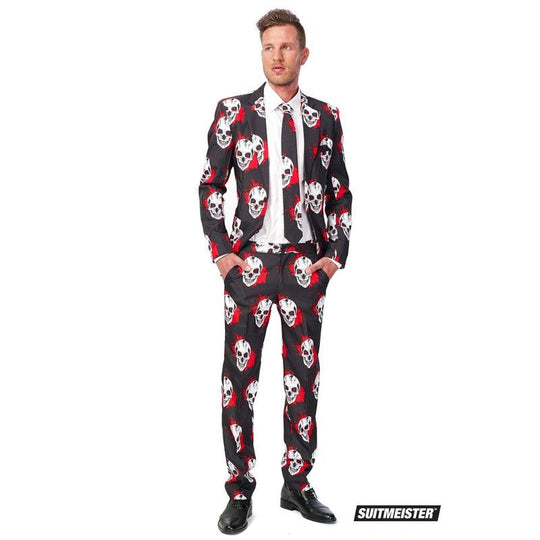 Suitmeister Mens Blood Skull Halloween Suit Fancy Dress Costume Outfit