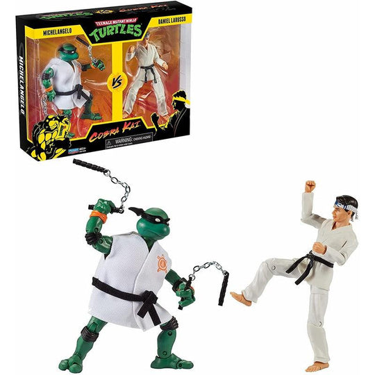 TMNT Cobra Kai 2-Packs Mikey vs Danny LaRusso