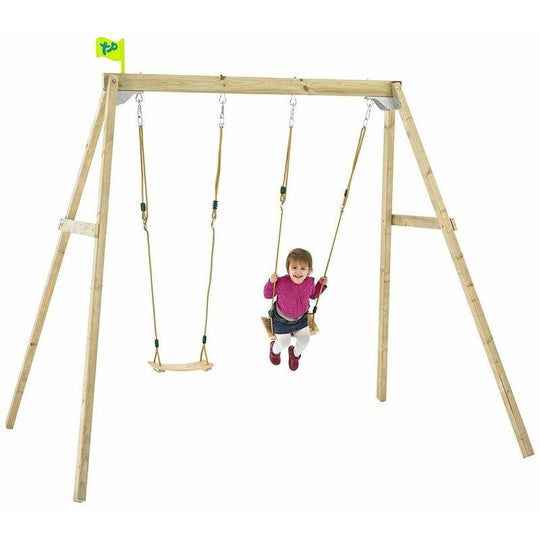 TP Toys Forest Acorn Wooden Double Garden Swing Set