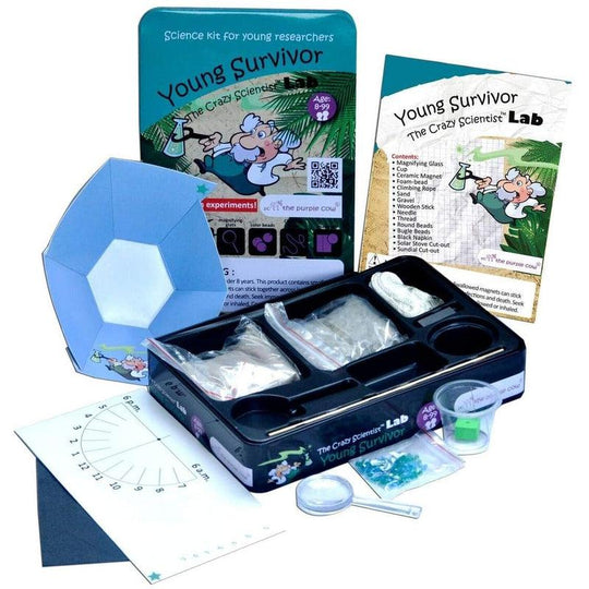 The Crazy Scientist Lab Young Survivor Science Kit Educational Activity Set