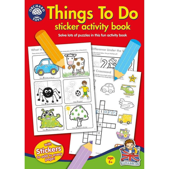 Things To Do Educational Sticker Activity Book