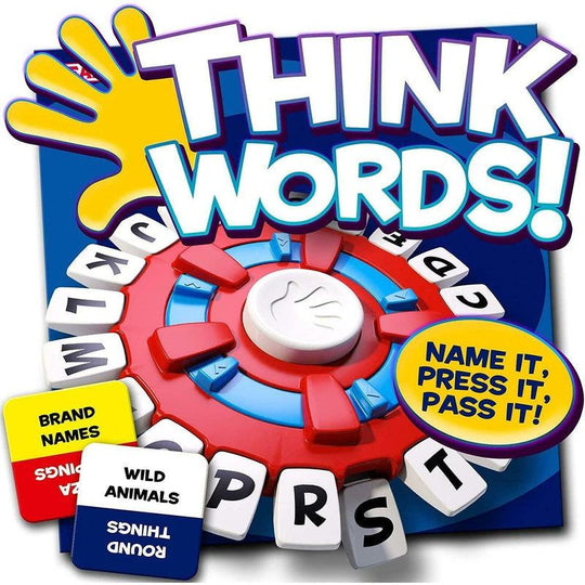 Think Words Game - Fast Paced Quick Thinking Letter Pressing Family Board Game