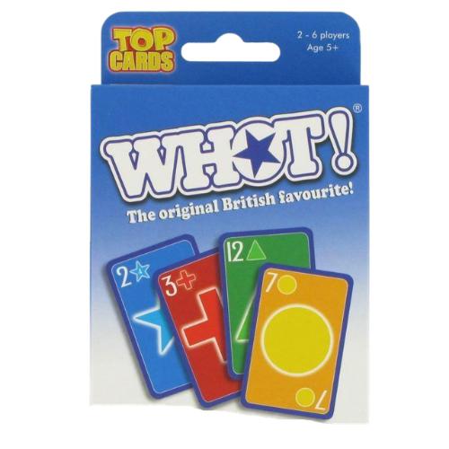 Top Cards Whot Shape & Number Sorting Kids Family Travel Card Game