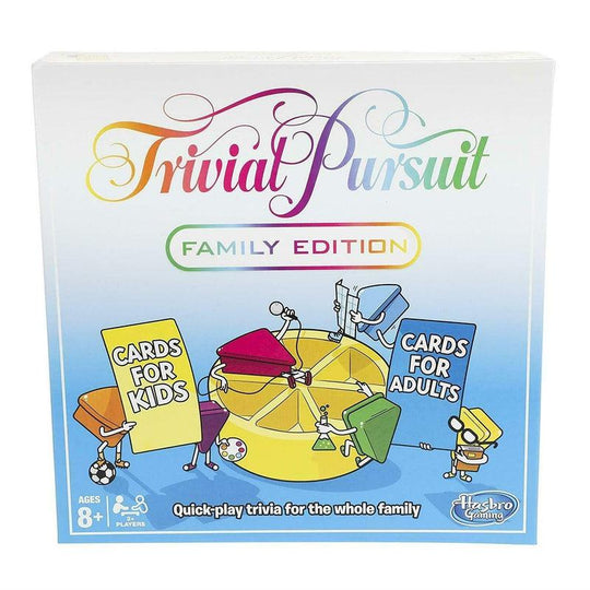 Trivial Pursuit Family Edition Kids & Adults Classic Board Game
