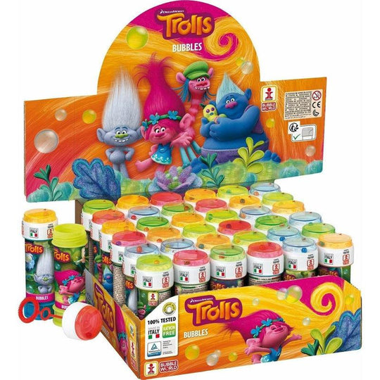 Trolls Bubble Blowing Tubs Childrens Party Bag Filler Toys