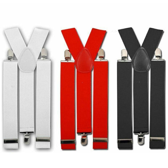 Unisex Mens Womens Fancy Dress Braces Suspenders Adjustable & Elasticated
