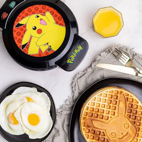 Uncanny Brands Pokémon Pikachu Waffle Maker
