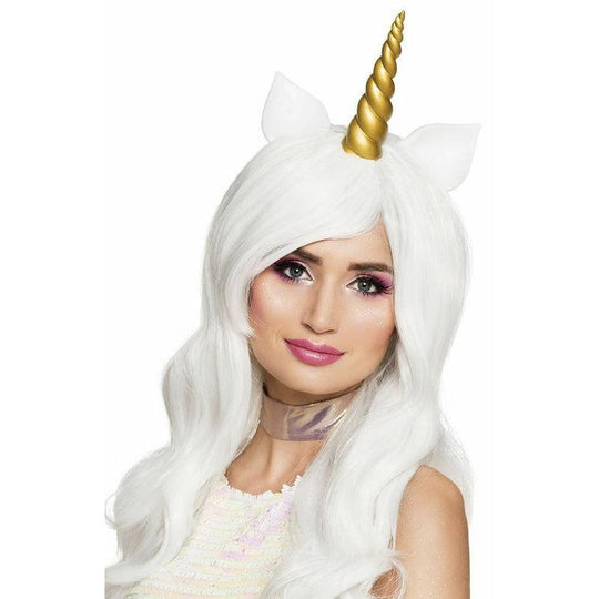 Unicorn Wigs Ladies Fantasy Fancy Dress Costume Accessory