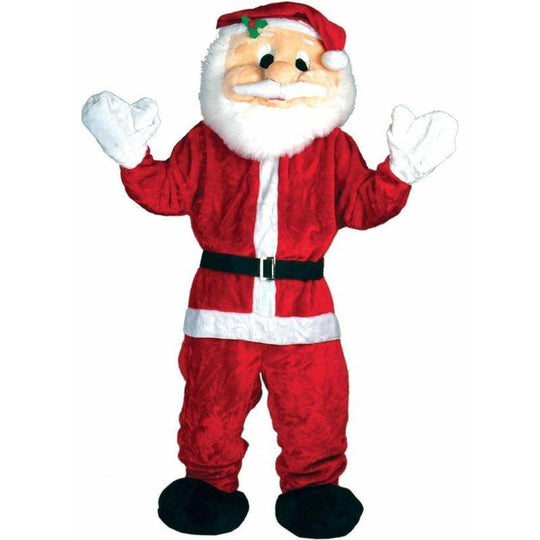 Unisex Mens Deluxe Santa Claus Father Christmas Mascot Fancy Dress Costume Xmas