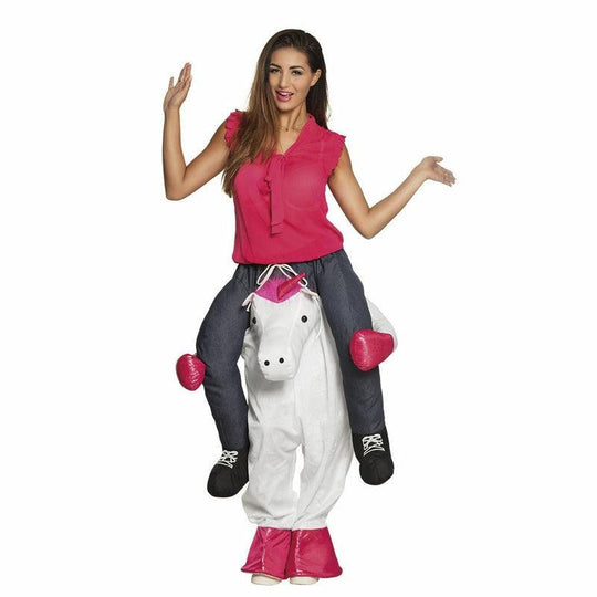 Unisex Unicorn Step In Horse Animal Fancy Dress Costume Shoulder Ride On