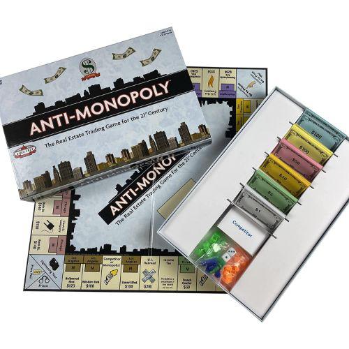 University Games Anti-Monopoly Family Board Game