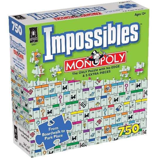 University Games Impossibles Monopoly 750 Piece Jigsaw Puzzle