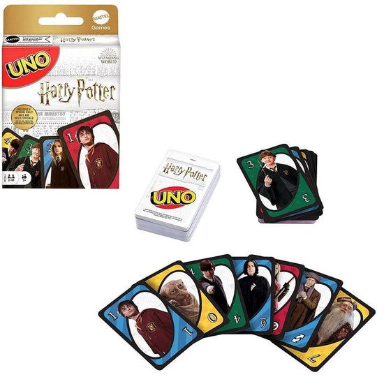 Uno Harry Potter Card Game Movie Themed Collectors Deck of 112 Cards