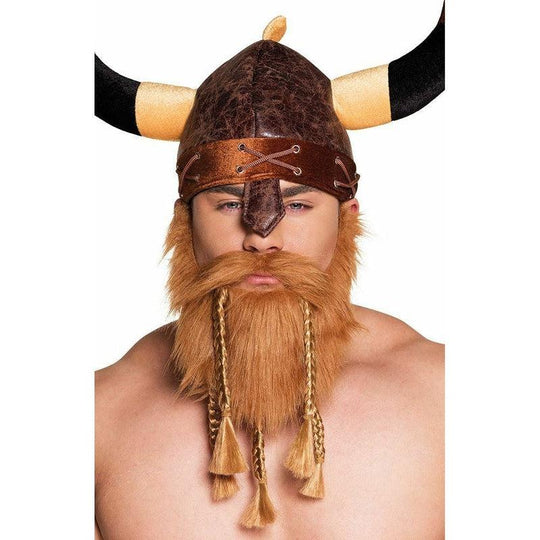 Viking Beard Adult Mens Brown Medieval Fancy Dress Costume Accessory
