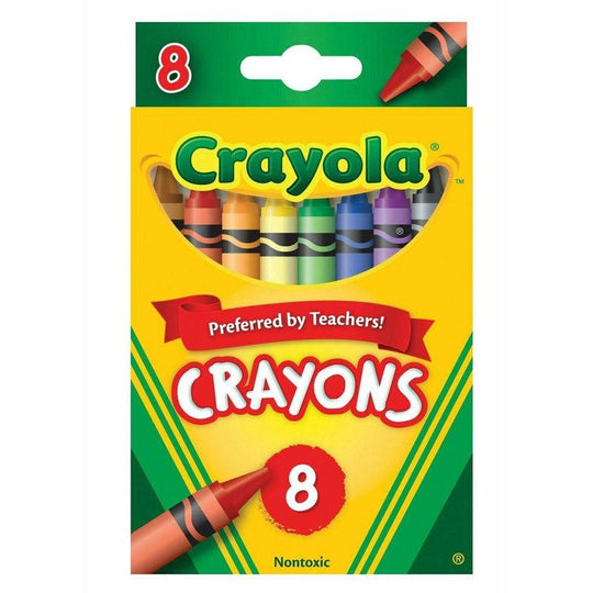 Vivid Crayola 8 Assorted Wax Crayons