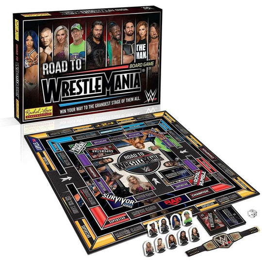 WWE Road to Wrestlemania Board Game Wrestling TV Show Event Game