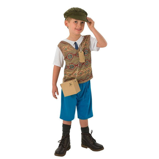 Wartime Boy Fancy Dress Costume 1940s 30s War Childrens Kids Book Outfit