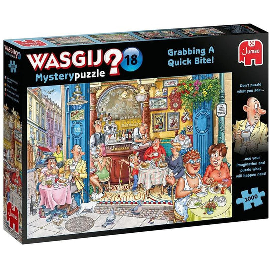 Wasgij Mystery 18 - Grabbing a Quick Bite! 1000Pc Jigsaw Puzzle