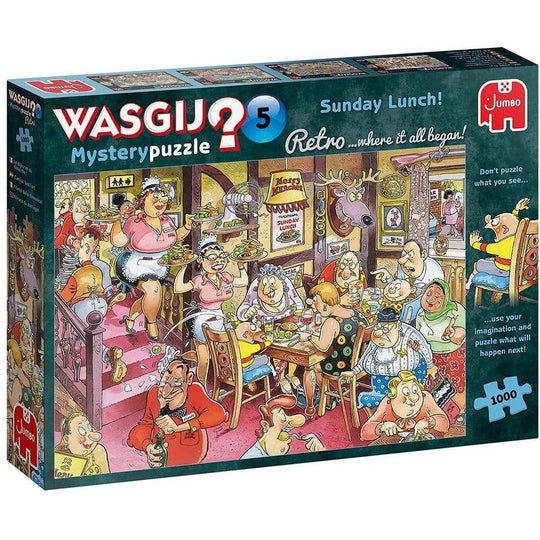 Wasgij Retro Mystery 5 - Sunday Lunch! 1000Pc Jigsaw Puzzle