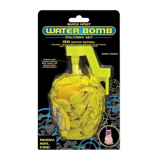 Water Bomb Balloon Grenade Military Set Summer Fight Quick Fill Nozzle & Knot