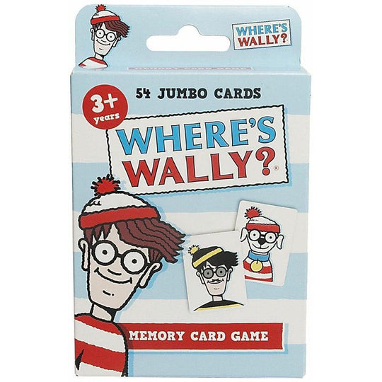 Where's Wally 54 Piece Jumbo Children's Pairs Snap Card Memory Game Puzzle Toy
