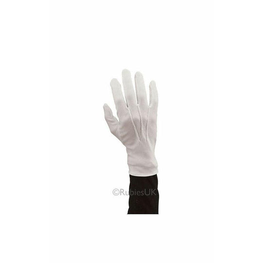 White Santa Gloves Father Christmas Xmas Fancy Dress Costume Accessory