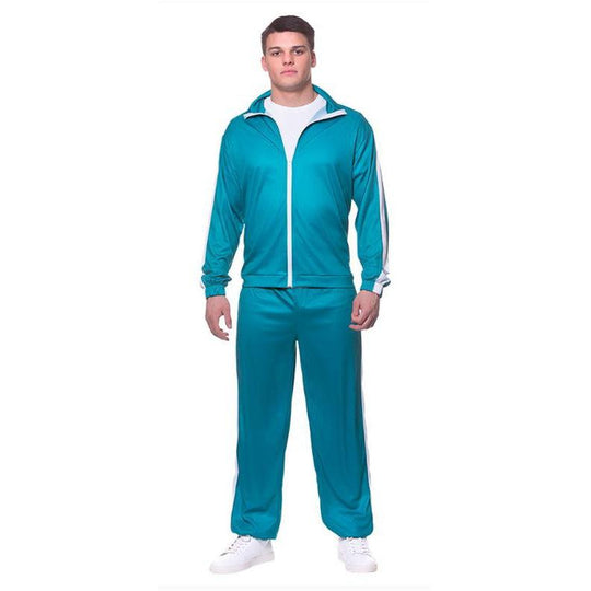 Wicked Costumes Adult 2Pc Teal Fancy Dress Tracksuit