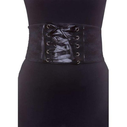 Wicked Costumes Black Lace Corset Women's Fancy Dress Costume Accessory