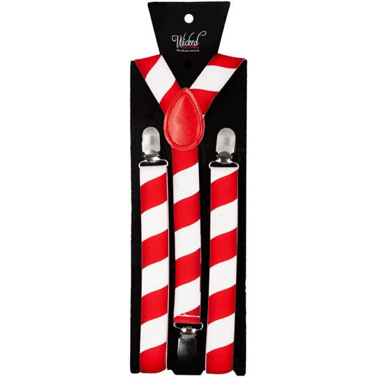 Wicked Costumes Candy Cane Braces Christmas Fancy Dress Costume Accessory