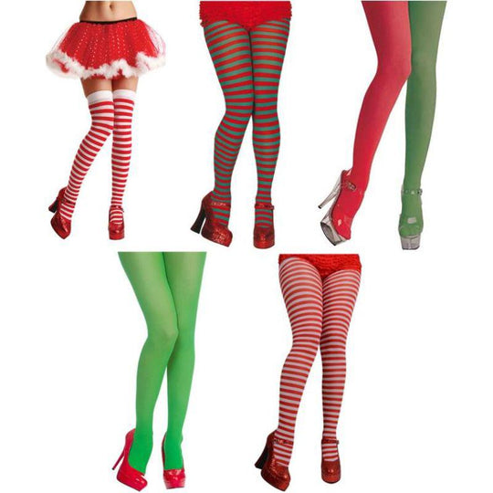Wicked Costumes Christmas Tights/Stockings Women's Fancy Dress Costume Accessory