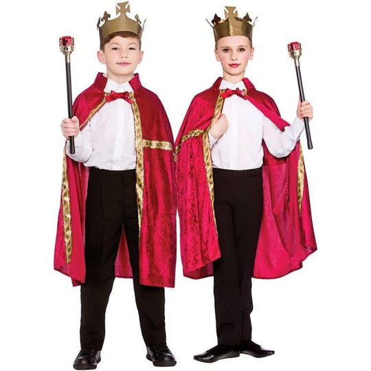 Wicked Costumes Deluxe King/Queen Robe & Crown Child Fancy Dress