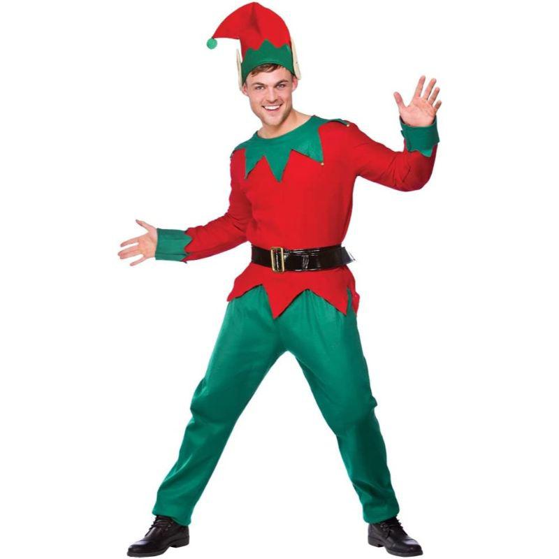 Wicked Costumes Elf Men's Christmas Fancy Dress Costume - The Online ...