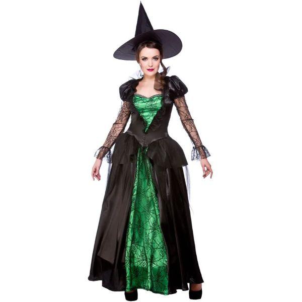 Wicked Costumes Emerald Witch Deluxe Women's Halloween Fancy Dress Cos