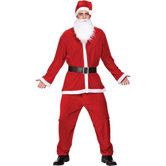 Wicked Costumes Father Christmas Deluxe Velour Santa Fancy Dress Costume