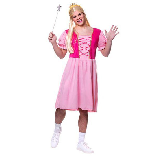 Wicked Costumes Funny Princess Men's Fancy Dress Costume Stag Party Outfit