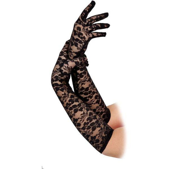 Wicked Costumes Gothic Burlesque Lace Elbow Gloves Fancy Dress Costume Accessory