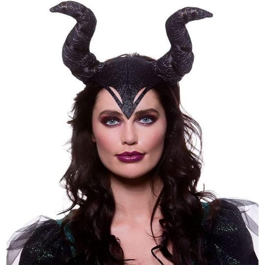 Wicked Costumes Gothic Horns Headpiece Maleficent Fancy Dress Accessory