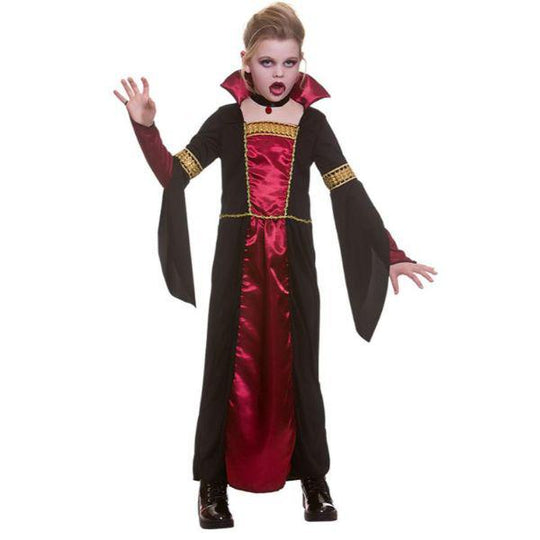 Wicked Costumes Gothic Vampiress Girl's Halloween Fancy Dress Costume